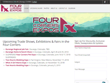 Tablet Screenshot of fourcornersexpos.com